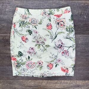 Ann Taylor Floral Pencil Skirt - Multicolor
